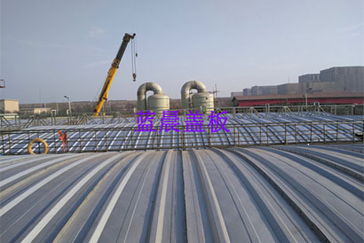 唐山某煤化工企業不鏽鋼汙水（shuǐ）池（chí）加蓋工程（chéng）